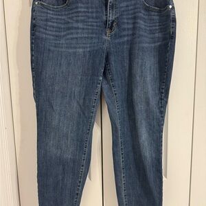 EVRI Blue Straight Leg Jeans Medium Wash